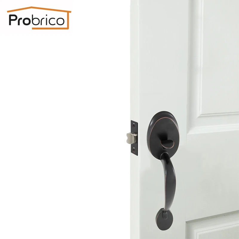 Us 31 07 16 Off Probrico Passage Door Handleset Interior Door Lock Oil Rubbed Bronze Knobset Zinc Alloy Transitional Style Door Hardware In