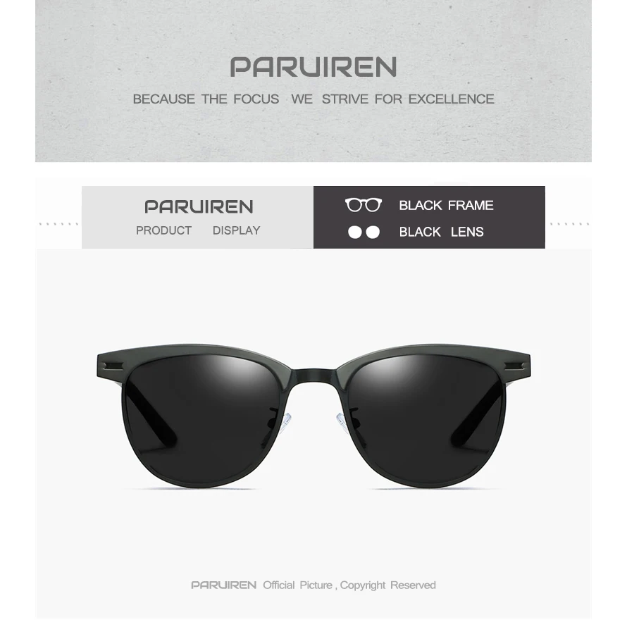 Round Sunglasses Men Polarized Vintage Aviator 8