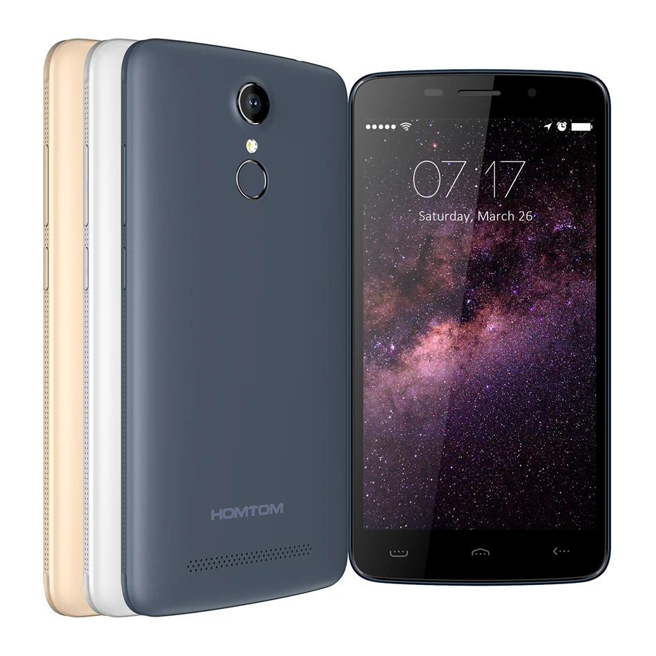 HOMTOM HT17 мобильный телефон Android 6 0 1280*720 четырехъядерный 1 Гб + 8 3000 мАч отпечаток