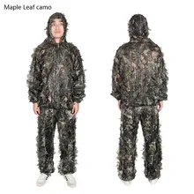 New Arrival Free Size Polyester Taffeta Fabric Leaves Camouflage Bird Watching Suit For Hunting Sports PP34-0074
