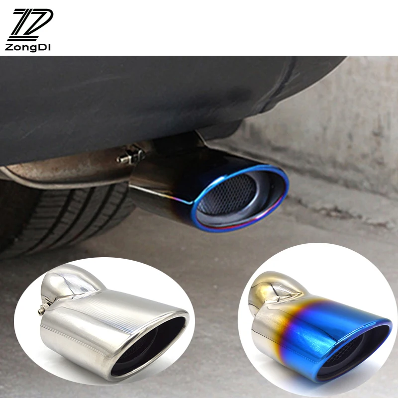 

ZD Car Styling Exhaust Pipe For Ford Focus 2 3 1 Suzuki SX4 Peugeot 307 207 Chevrolet Cruze Stainless steel Muffler Tip Covers