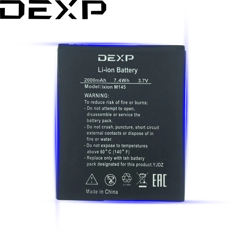 

Original NEW 2000mAh Battery For DEXP Ixion M145 Cellphone + Tracking Number