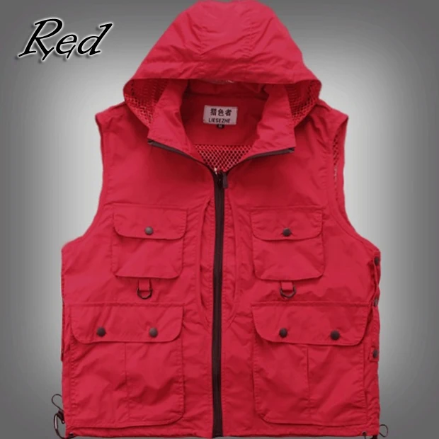 Wholesale mens womens outdoor photo vest jacket sleeveless,multi pocket