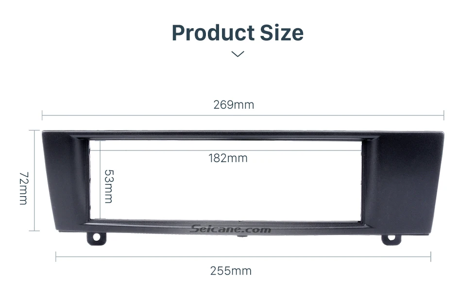 Seicane Top quality 1Din 2007 BMW 3 Car Radio Fascia DVD player Frame Trim Installation Decorated Panel Kit