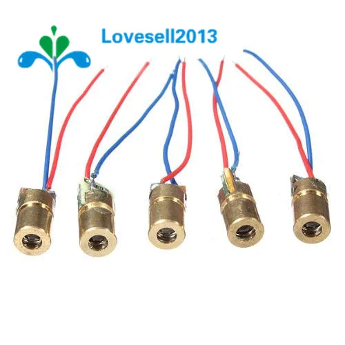 

10 PCS Mini 650nm 5mW 5V Laser Dot Diode Module Head