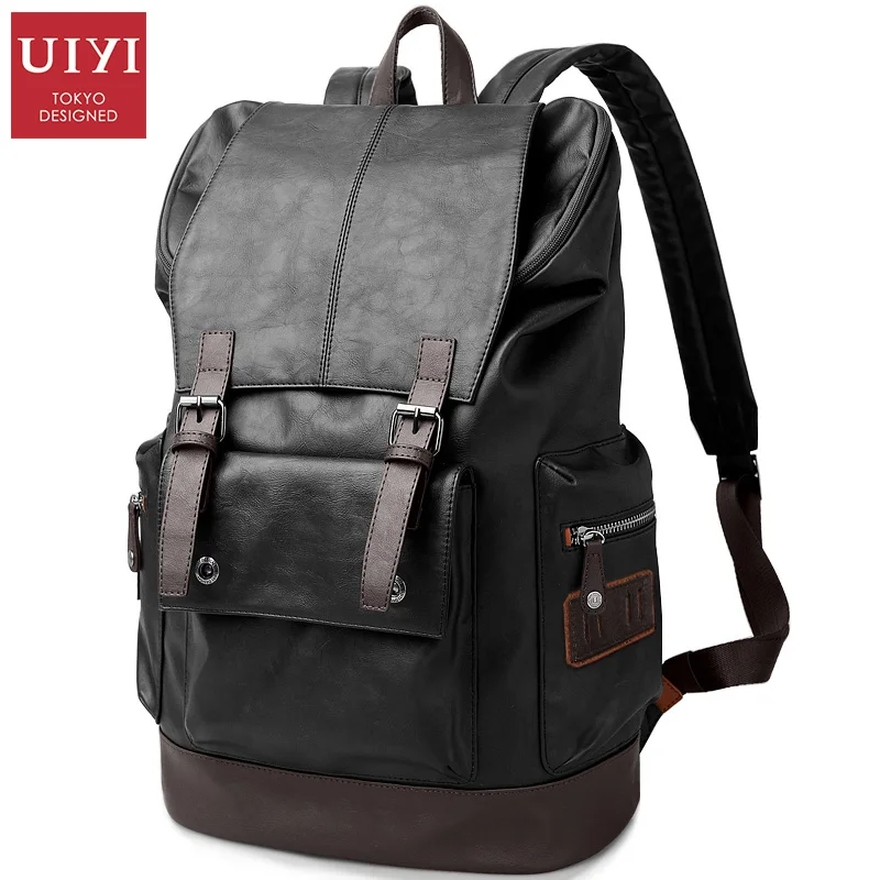 Buy UIYI Fashion Men Backpack Mens Leather Bag Men