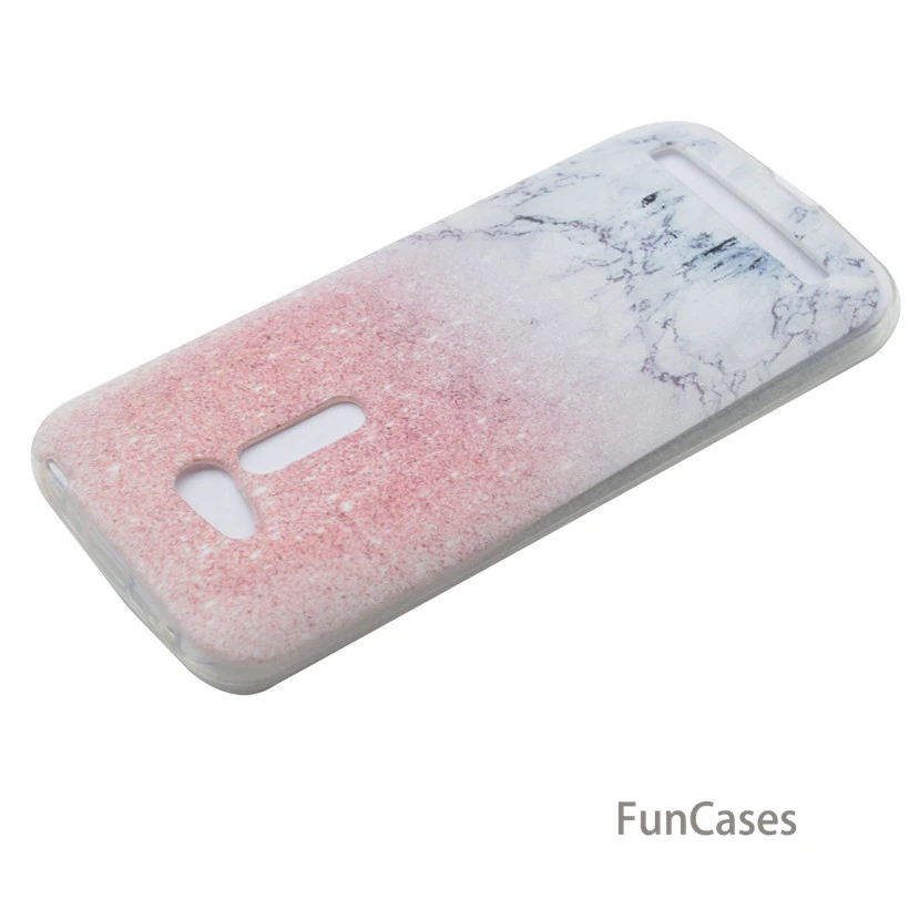 Case For ASUS Zenfone Go ZB452KG Silicone Case For ASUS ZB450KL Case Transparent Soft Flower Marble Back Cover Accessory