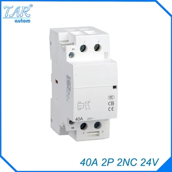 

auxiliar de partida 40A 2P 24V 2NC 50 or 60HZ Din rail Household AC Contactor