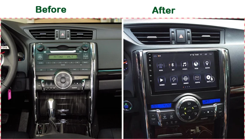 Flash Deal Aoluoya IPS RAM 4GB+32G Octa-Core Android 8.0 CAR DVD GPS Navigation Player For Toyota Reiz Mark X 2011 2012 2013 2014 2015-2017 0