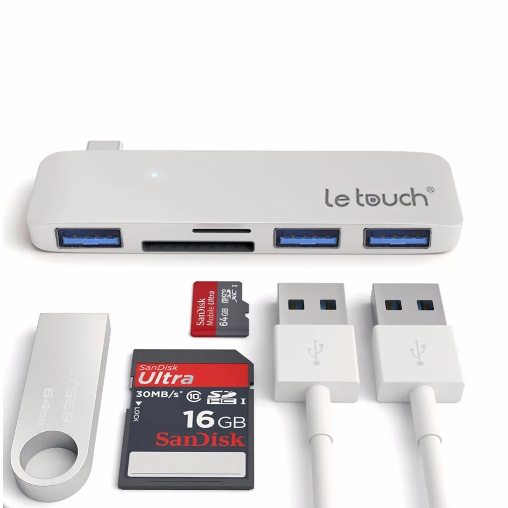 

USB 3.1 Type C Hub USB C Hub Aluminium Type C to USB/SD Adapter USB C 5 in 1 Combo Hub for Macbook Os Windows 10 Pieces/Lot