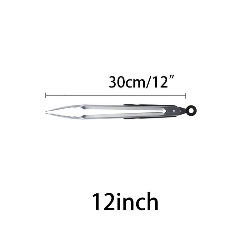 Нержавеющая сталь барбекю щипцы для салата льда Еда Тонг Хлеб шведского стола блокировки Кухня Тонг зажим комплект Гриль Аксессуары для барбекю 12/16/18 дюймов - Цвет: 12 inch
