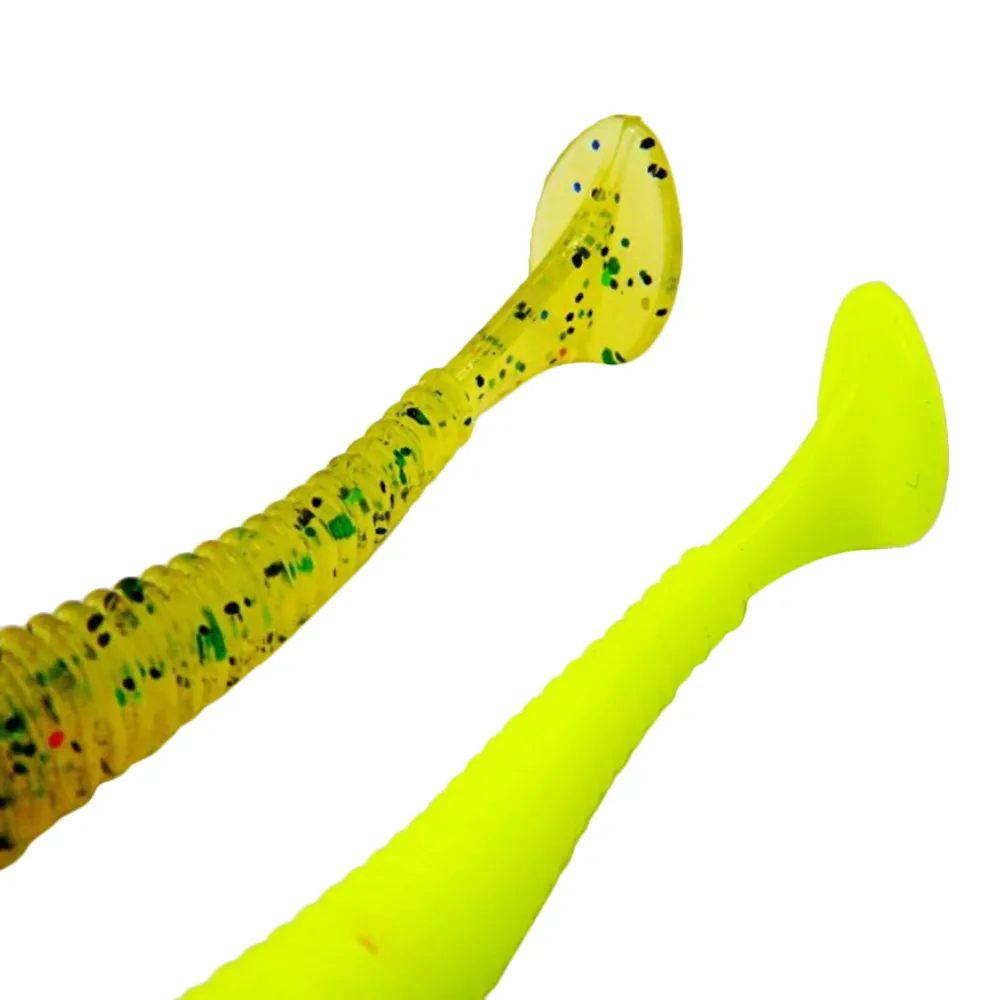 

7PC Soft Bait Fishing Lure Wobble Worm 6cm Swimbaits Silicone Lure isca artificial Easy Cleaner Fishing M28