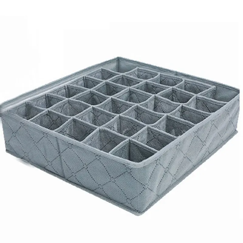 

Non-woven Fabric Foldable Underwear Socks Drawer Organizer Storage Box Useful 30 Cells Container Boxs