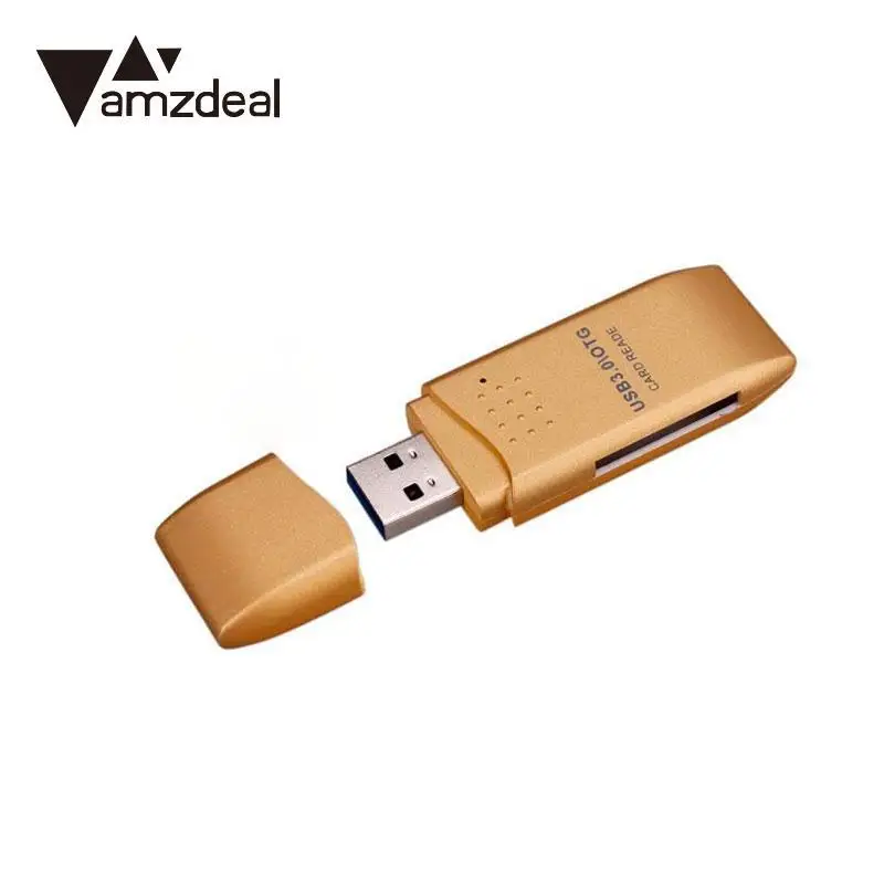 Amzdeal высокоскоростной 2 в 1 USB 3,0 карта памяти SDXC TF адаптер компьютера