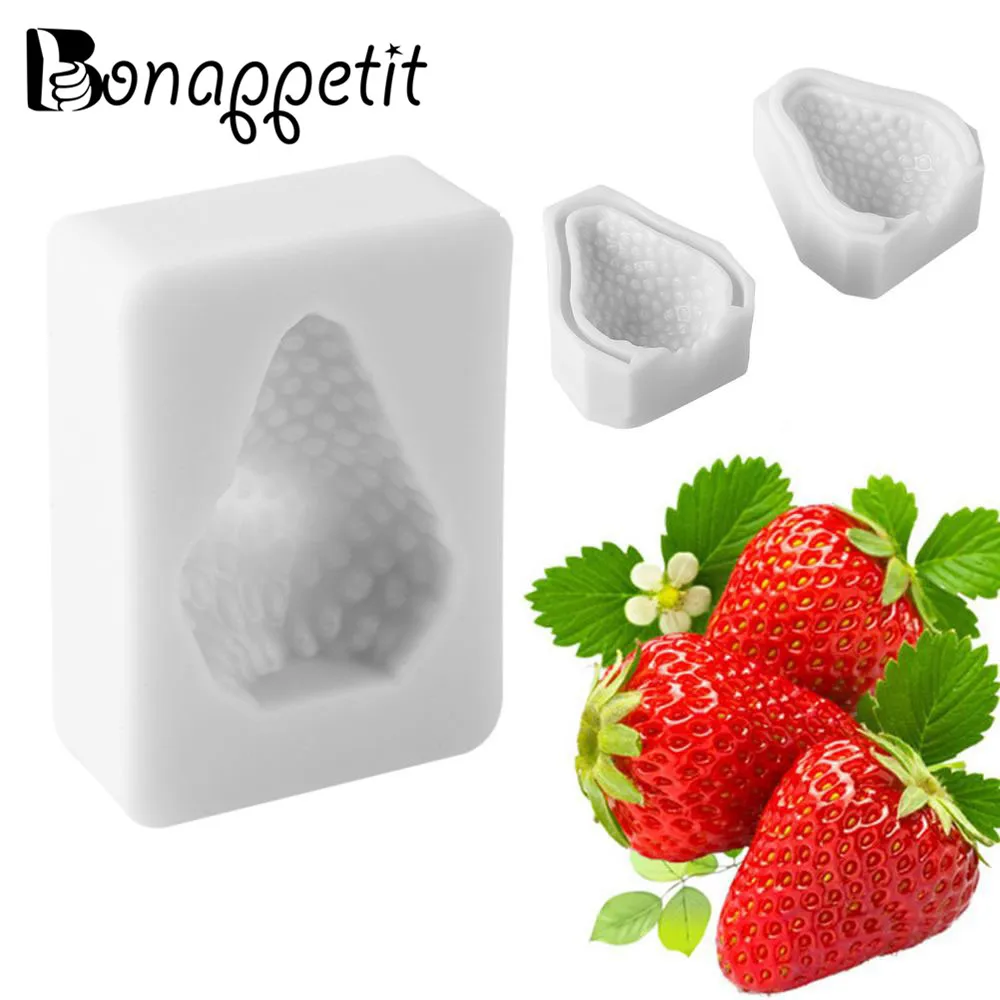 

1/2Pcs Strawberry Silicone Cake Fondant Mold DIY Sugarcraft Baking & Pastry Tools Kitchen Accessories