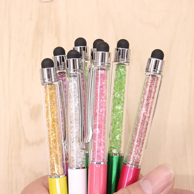 Online 15 Colorful Crystal Pen Diamond Ballpoint Pens Image