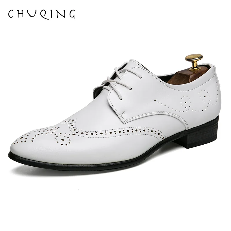 

CHUQING Fashion Trend Men's Casual Driving Office Wedding Shoes Dress Business Shoes