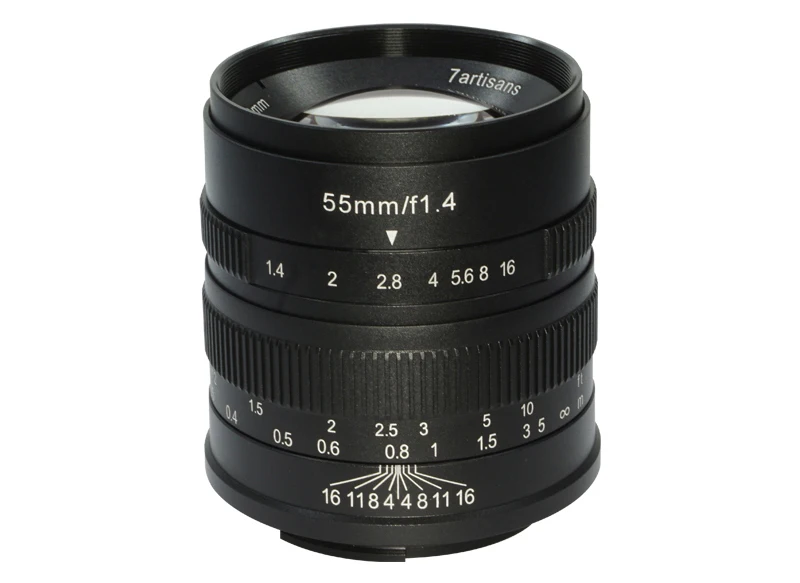 7 ремесленников 55 ммf1. 4 Стандартный Большой апертуры портрет микро один объектив для E-mount FX крепление Canon EOS-M крепление для камер A5100