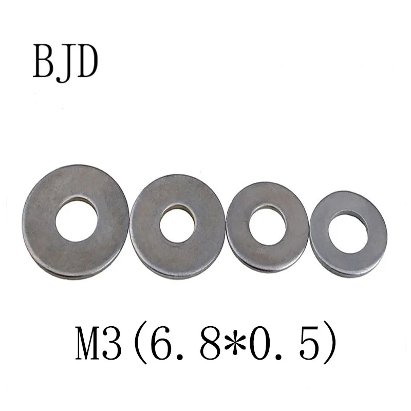 M3 flat washers M3*6.8*0.5mm GB97 low price high quality stainless