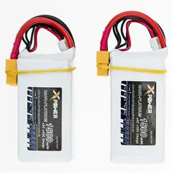 2 шт. 14,8 V 4S 1500 Mah 45C литий Lipo Батарея XT60 T штекер для хобби, Радиоуправляемый FPV Вертолет-Квадрокоптер Drone грузовик; ЛЕГКОВАЯ машина; лодка