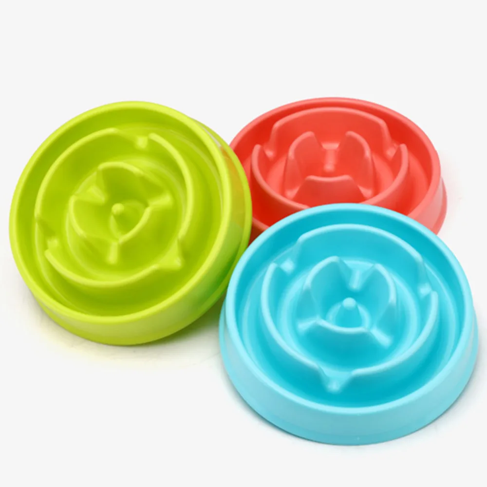 

Anti Choke Pet Dog Feeding Food Dog Bowls Puppy Slow Down Eating Feeder Dish Pet Bowel Prevent Obesity