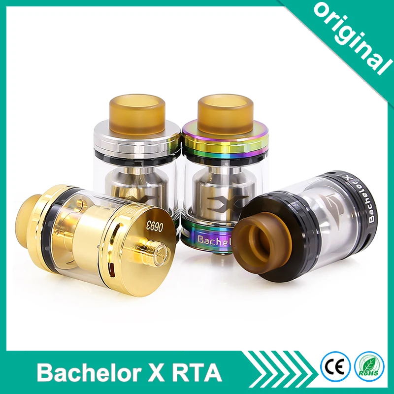 

original Ehpro Bachelor X RTA Tank Electronic Cigarette Atomizer Adjustable Airflow for 101 mod Innovative single coil build