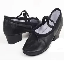 2017 Brand Red/Black New Leather/Canvas Ballet Dance Shoes for Ladies/Girls/Ballroom Dance Shoes/Salsa Tango Dance Shoes 4435