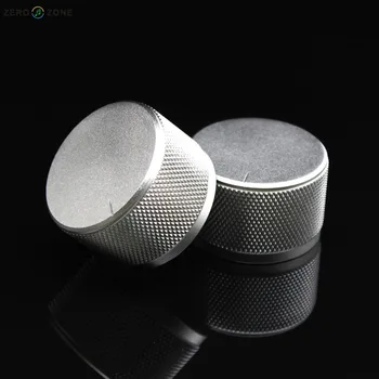 

All aluminum knurled polished silver 35 * 22MM solid volume potentiometer knob AMPLIFIERS