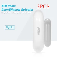3 шт. Нео Coolcam NAS-DS01W Wi Fi Smart Двери, окна сенсор Магнитная датчик касания приложение уведомления оповещения умный дом автоматизации