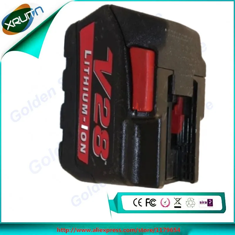 Используется для milwaukee 28V 2500 mah/2.5ah оригинальный электроинструмент батарея