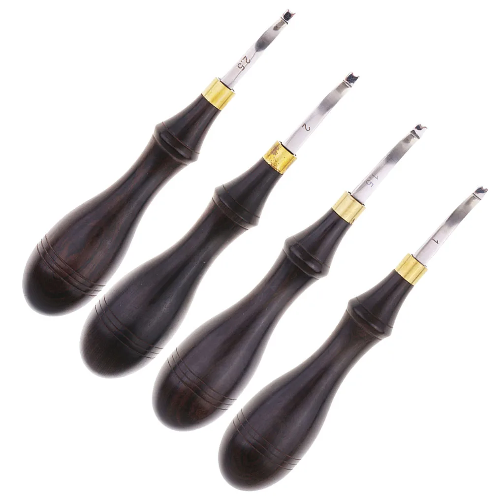1-2.5mm Leathercraft Edge Beveler Skiving Craft for Hand Made Leather Tools DIY
