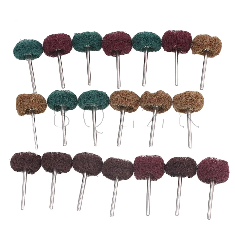 20x CNBTR 25mm Abrasive Polishing Wheel Buffing Brush Pad for Rotary