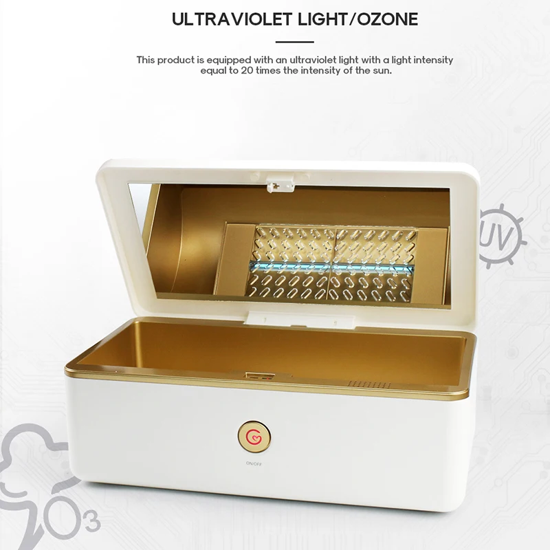 Портативная коробка для дезинфекции УФ озона двойная коробка для стерилизации UVC полоса USB интерфейс персональное устройство для очистки DC4.5V-5.5V