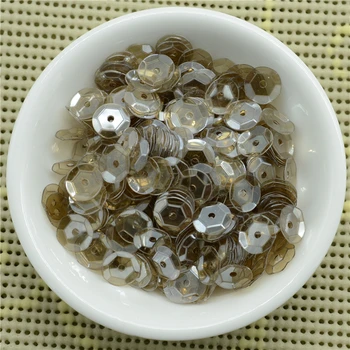 

3000pcs(50g) 4/6/8mm Cup Loose Sequins in Transparent Gray Paillette Sewing,Wedding Craft,Kids DIY Garment Accessories Confetti