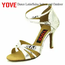 YOVE стиль w122-7 танцевальная обувь Бачата/Сальса крытый и открытый Женская танцевальная обувь