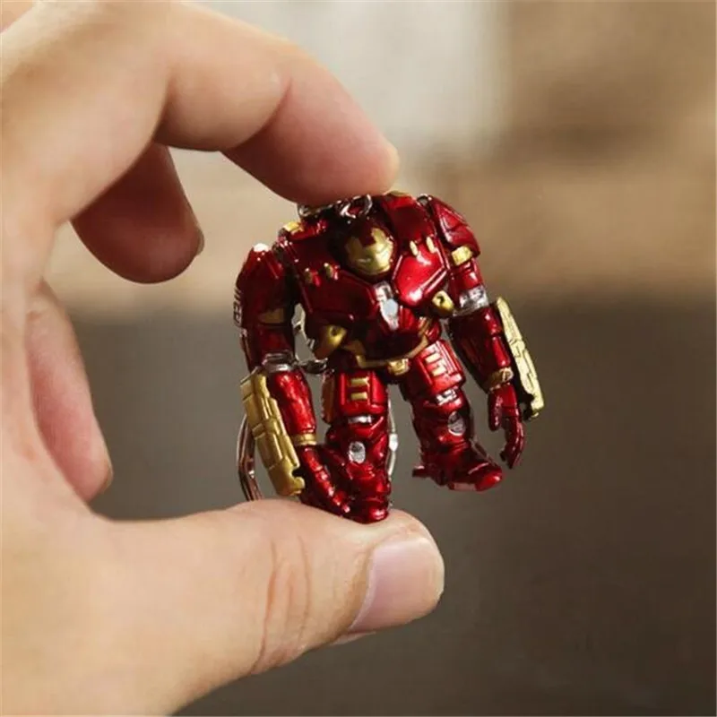 

Anime The Avengers Iron Man Hulkbuster Cosplay Badge Figure Doll Robot Key Chain