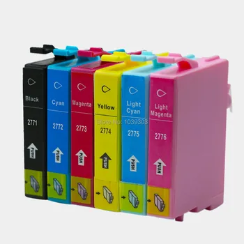 

6Pack Compatible for EpsonT277xl T2771-T2776 ink cartridge for Epson expression XP-850 XP-950 printer