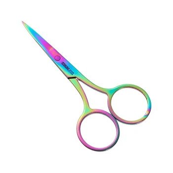 

1Pcs Stainless Steel Eyebrow Scissors Cut Manicure Trimming Nose Makeup Tool With Sharp Head Cosmetic Accessories