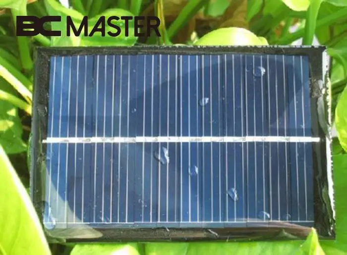 BCMaster Smart Poly Module DIY Solar Panel Battery Charger with USB Cable 6V 0.6W for Power Bank