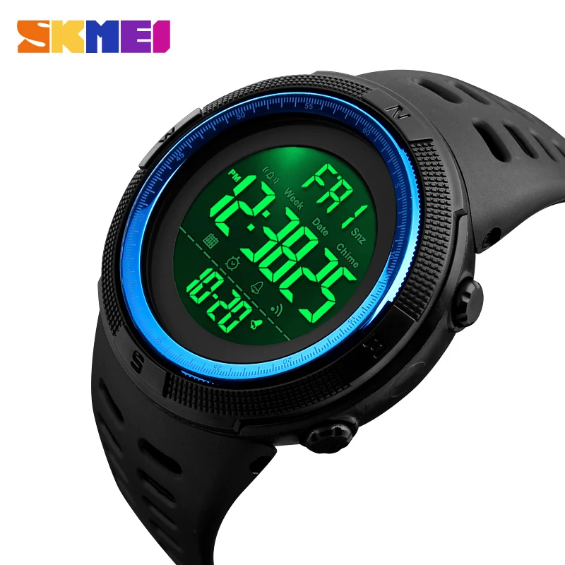 SKMEI Brand Men's Fashion Sports Watches Chrono Countdown Men Waterproof Digital Watch Man military Clock Relogio Masculino