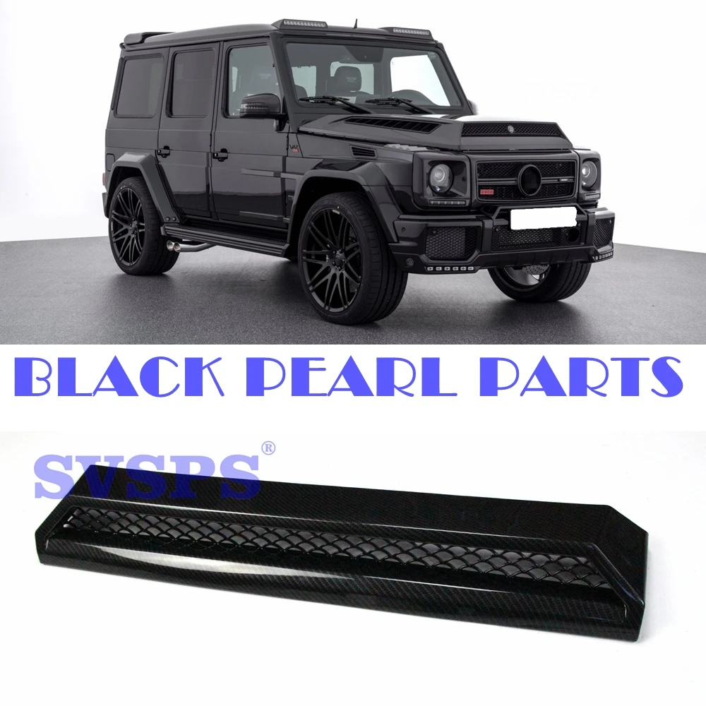 Car Styling Auto Parts Front Abs Carbon Fibre Style Plate For Mercedes G Class Brabus Benz Vehicle 1990 18 Year Front Radiator Grills Aliexpress