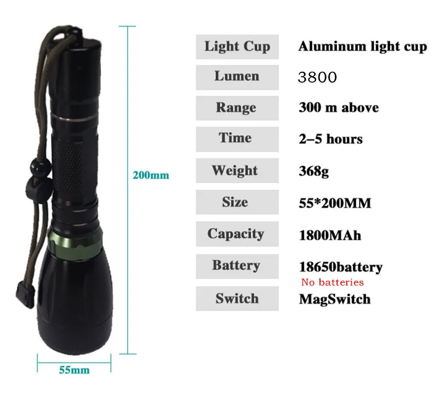 Супер яркий светодиодный фонарик Водонепроницаемый Фонари Torche Q5 3800 люмен алюминий светодиодный фонарь 1* AA(не включены) или 1*18650 фонари