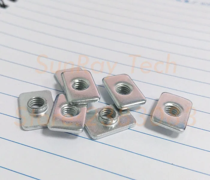 Buy 100pcs vslot tee nut Zinc Plated Tee nuts for