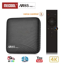 MECOOL M8S PRO L Android 7.1 Amlogic S912 3G DDR3 16/32GB 2.4G/5.8G WiFi Bluetooth H.265 4K Smart IPTV TV Box Android Tv Box mecool km8 p amlogic s912 2g 16gb tv box tronsmart tsm01