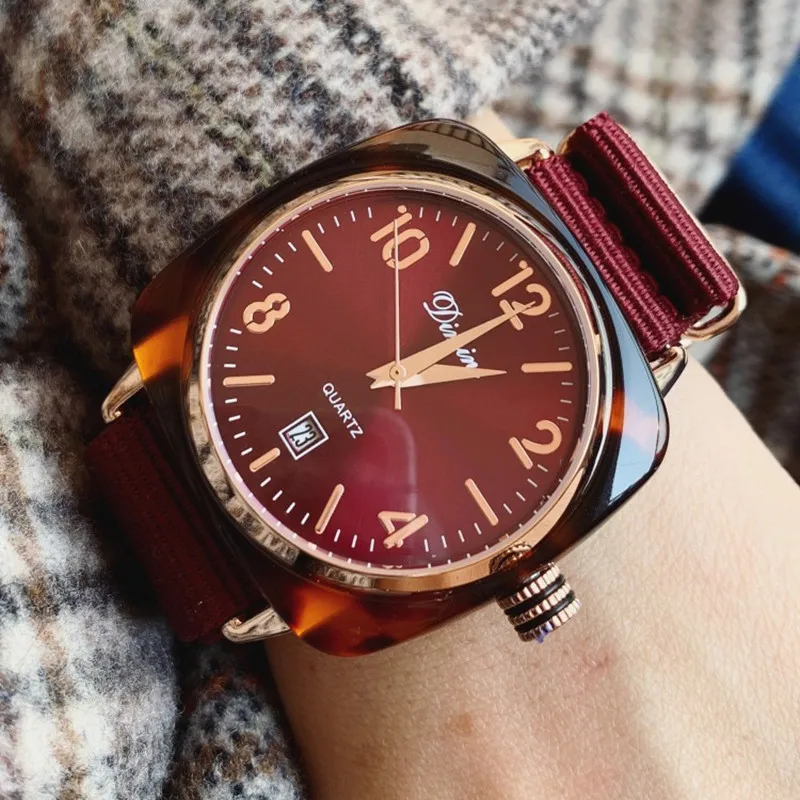 

Top Quality Big Dial Casual Women Watches Luxury Dress Quartz Watch Women Nylon Strap Watch Clocks montre femme zegarek damski