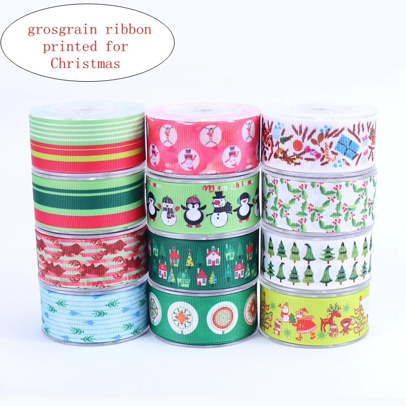 

12 рисунков, 9-75 мм, рождественские корсажные ленты с теплопередачей, 50 цветов, приветствуются пользовательские принты