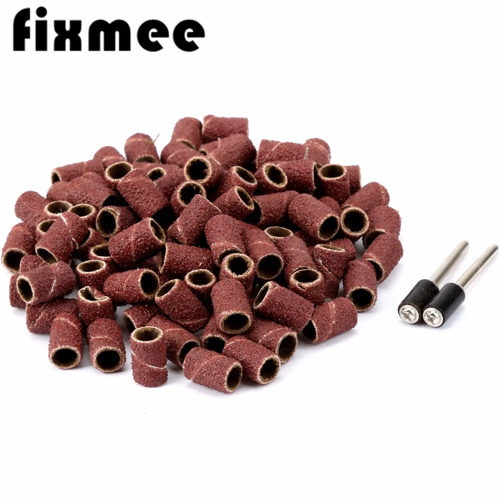 Fixmee 100 шт 80 # шлифовальный барабан песочные ленты хвостовик роторный инструмент W/2