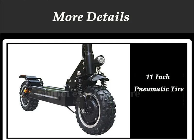 11 Inch Off Road Electric Scooter 60V 2400W Powerful Foldable Electric Bicycle Bike Skateboard for Adults  (23)