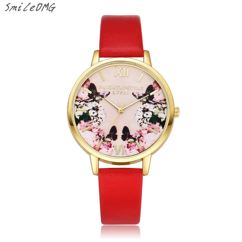 

SmileOMG New Fashion Casual LVPAI Watches Women Quartz Wristwatch Clock Ladies Dress Gift Watches Christmas Gift ,Oct 17
