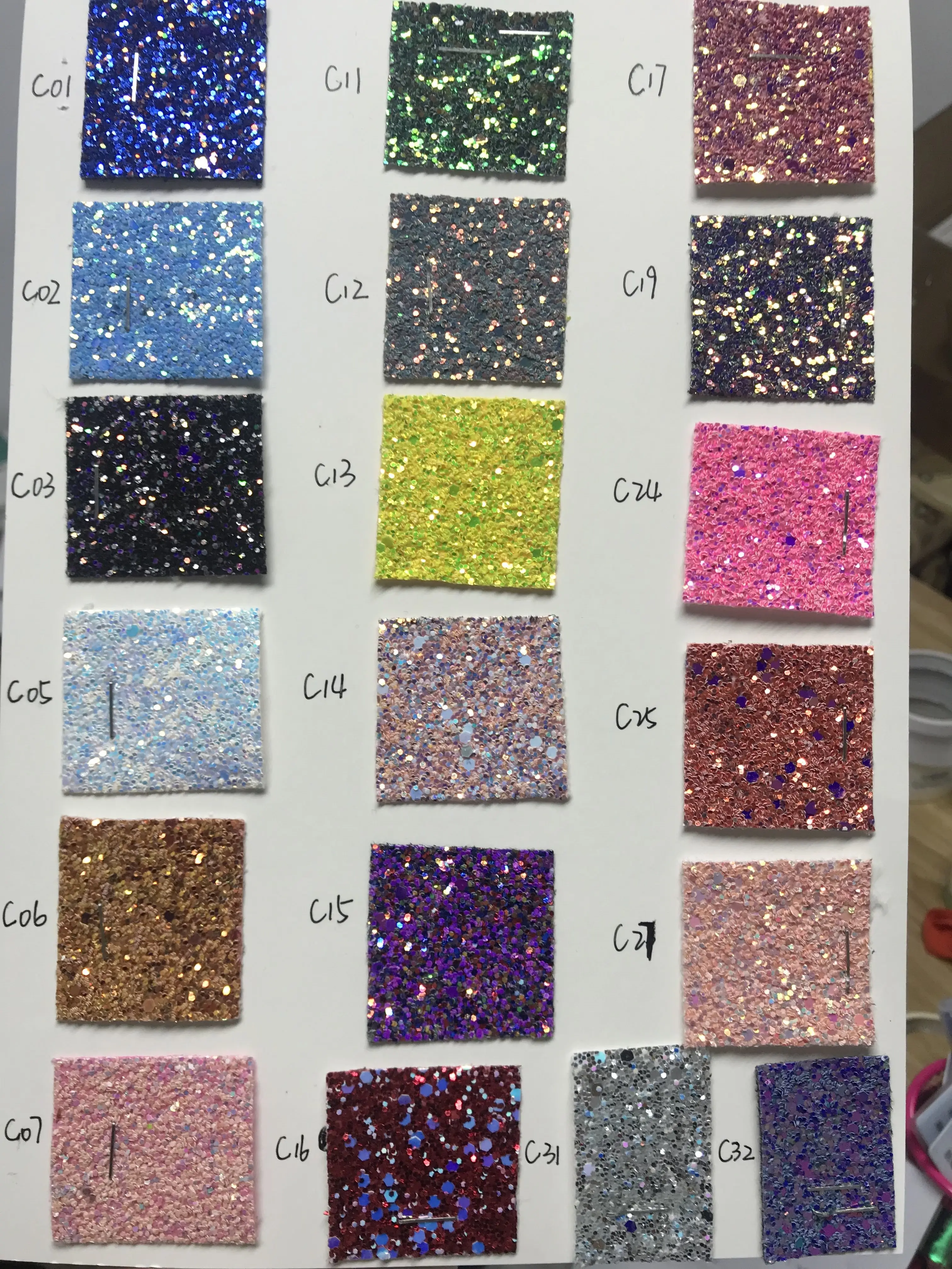 

New arrival 3" 75mm sparking chunky glitter leather ribbon for cheer bows